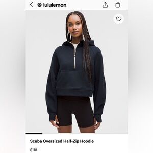 Lululemon Nazy/Gold Scuba Hoodie